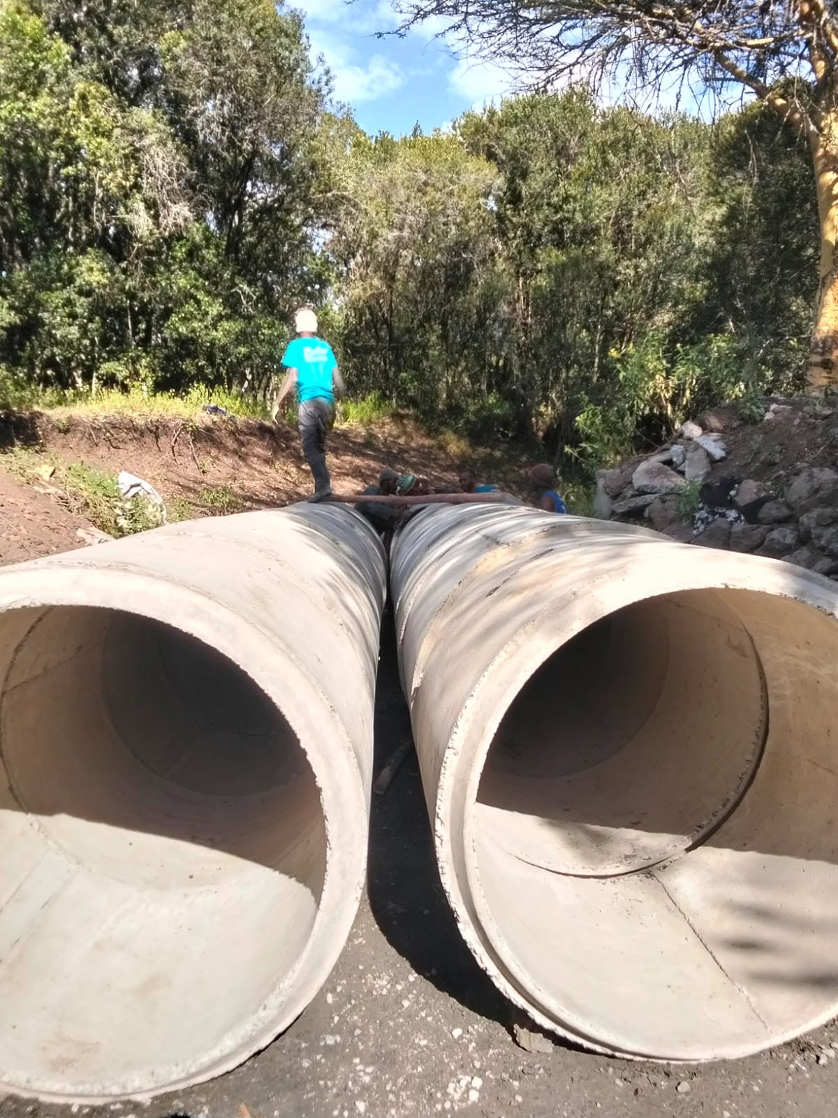 Culvert and drainage works for a private ranch in Rumuruti