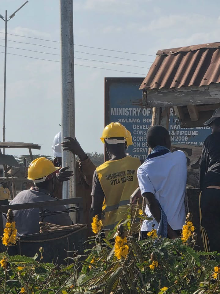 Public solar lighting project in Kenya